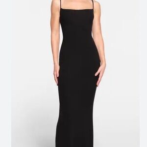 SKIMS Black Maxi Dress